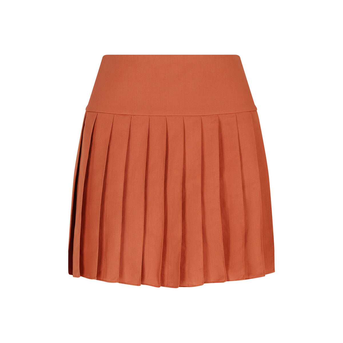 Sifnos Terre Cotta Pleated Skirt